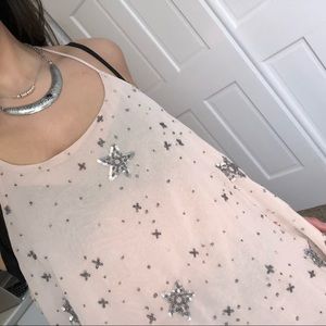 Sequin-Embroidered Cami